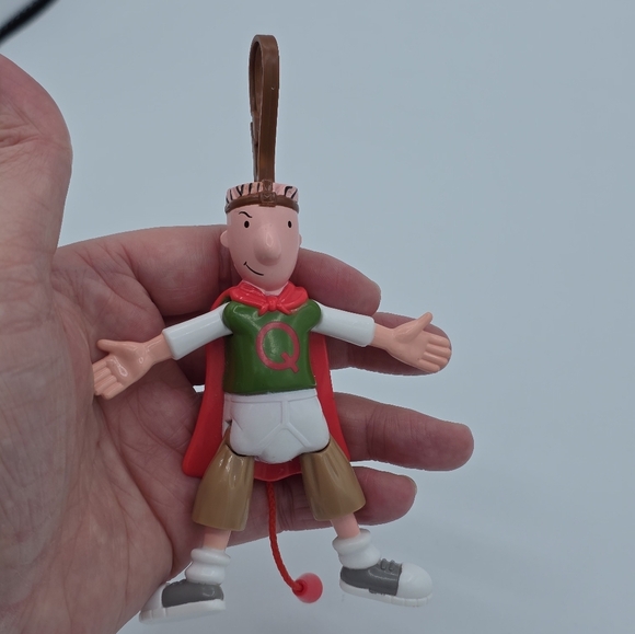 Vintage 1999 McDonald's Doug’s 1st Movie on Video Quailman Keychain Toy Figure - Picture 3 of 8